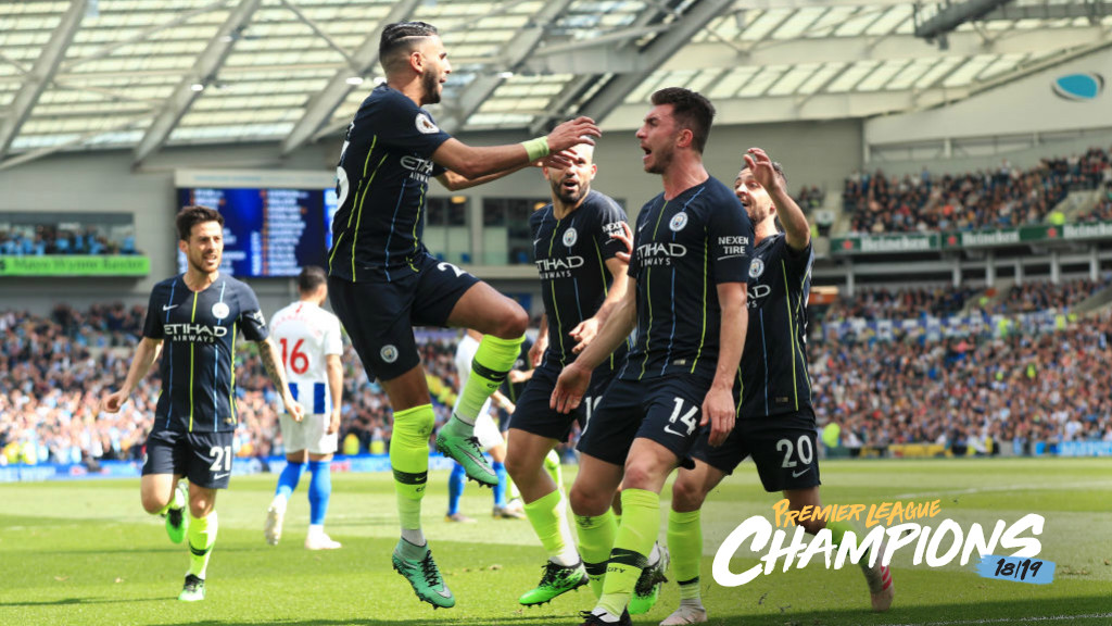 ANOTHER TITLE : City make it back to back titles at Brighton