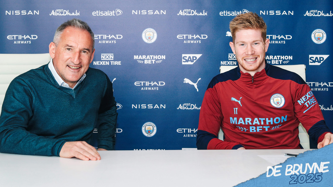 De Bruyne extends City contract until 2025 
