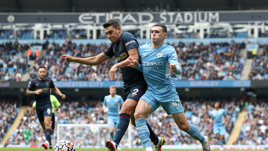 Which TV channel is Burnley v City on?