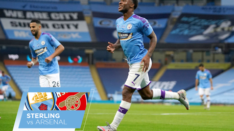Sterling contra el Arsenal