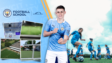 City dan British School Jakarta bekerja sama meluncurkan Manchester City Football School pertama di Indonesia