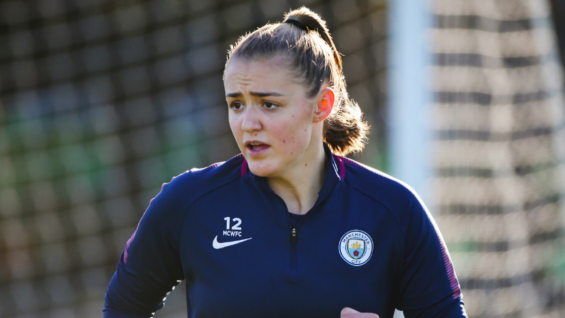 LOOKING AHEAD: Youngster Georgia Stanway is patiently awaiting her chance to shine