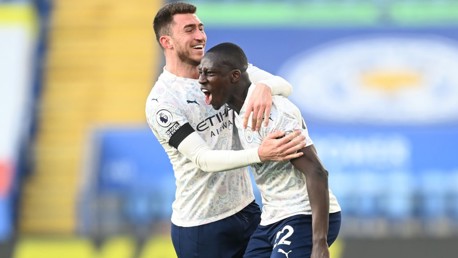 ROAR: Mendy clearly enjoyed his goal!