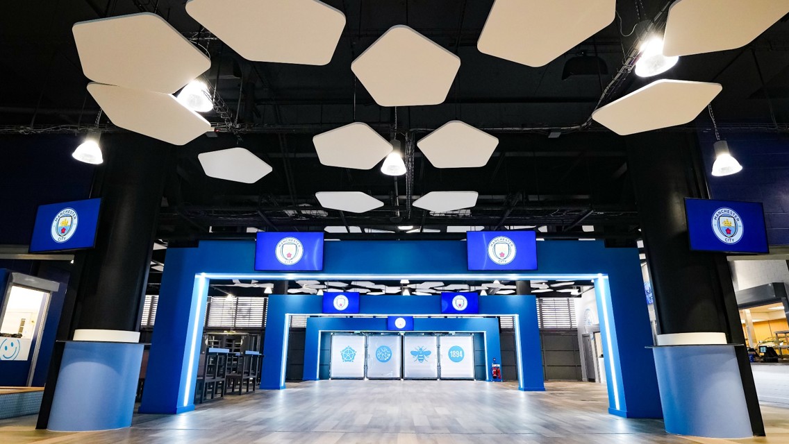 Redesigned concourse unveiled in South Stand of Etihad Stadium