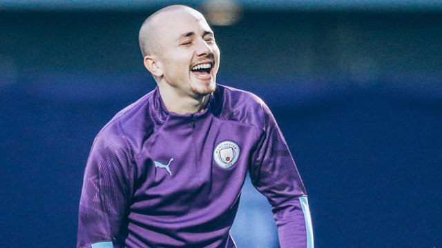 PEARLY WHITES: Angelino shows off his cheesy grin