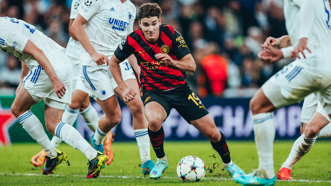 BUSY BEE: Alvarez causing a stir inside the box.