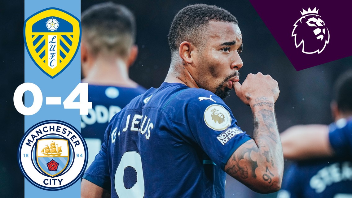 Leeds 0-4 City: Brief highlights