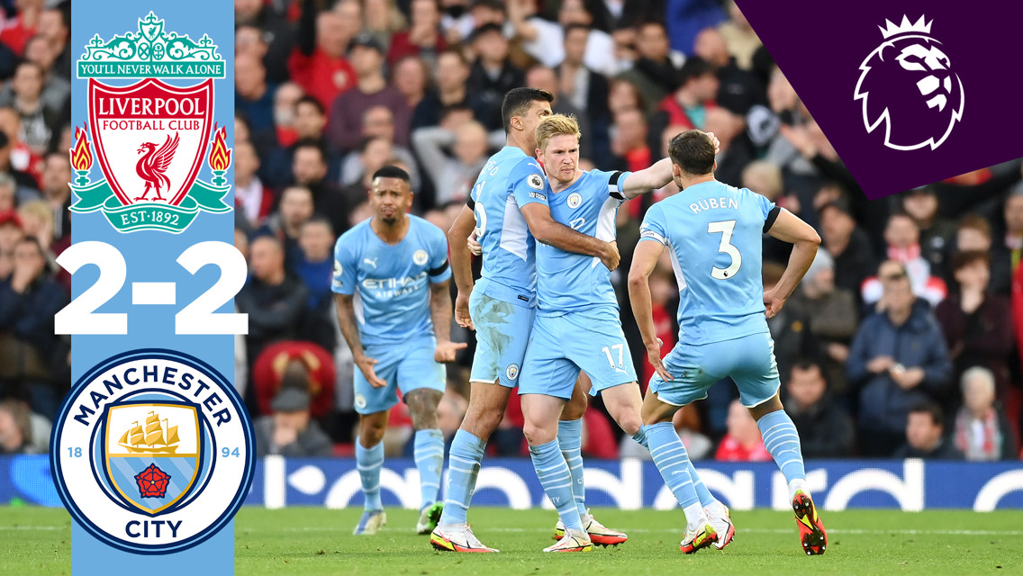Highlights: Liverpool 2-2 City 