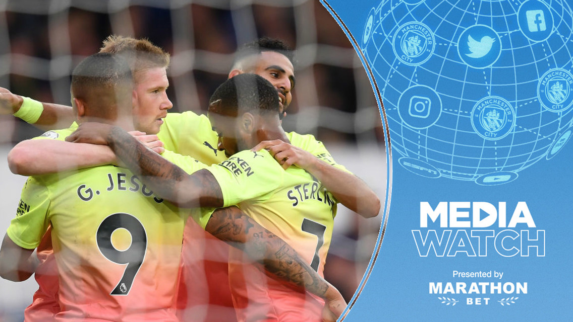 MAIN MEN: Riyad Mahrez and Kevin De Bruyne have been praised in the media.