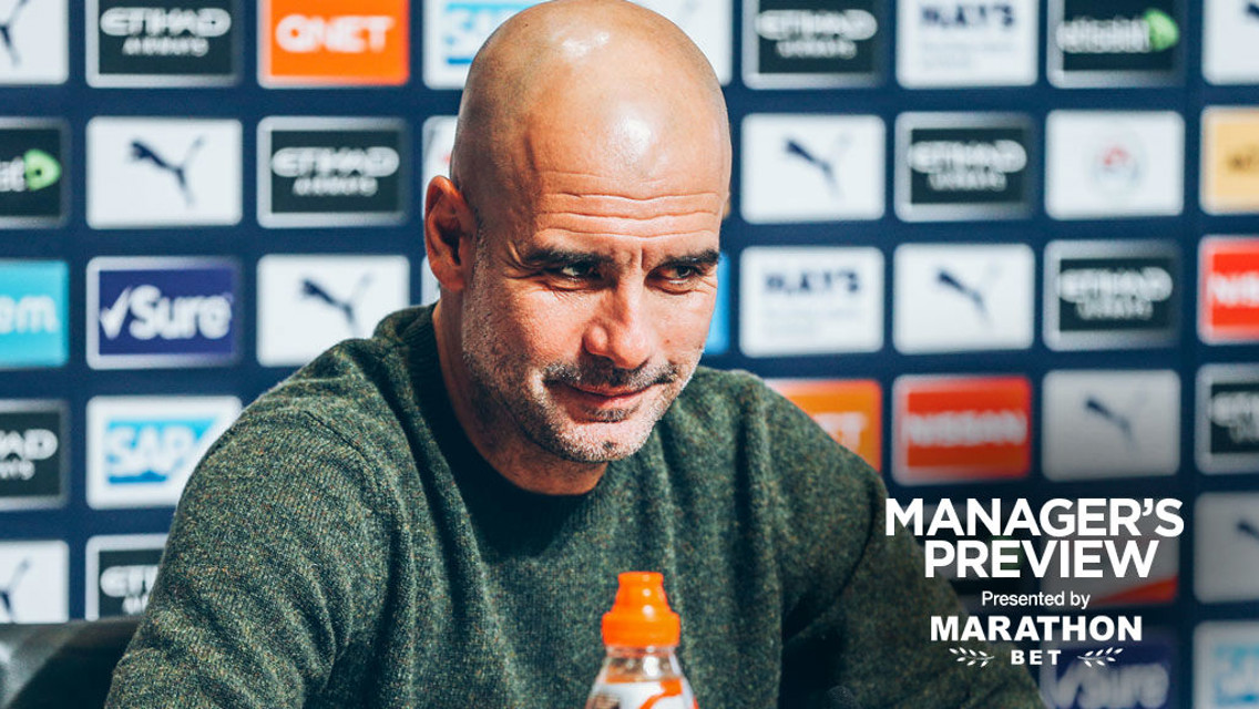 PEP TALK: The boss has given us an update ahead of the game at Arsenal 